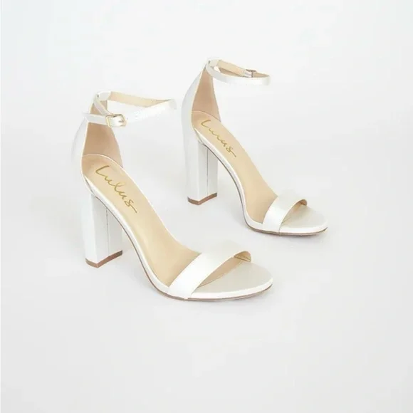 New! Taylor Ivory Satin Ankle Strap Heels Size 7.5 Perfect for Bridal/Wedding - Picture 2 of 7